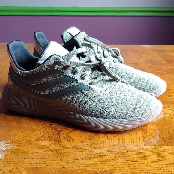 *SOLD*Adidas Sobakov Men's Sz 10 Dark Green Brown - Picture 2 of 8